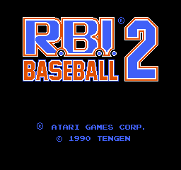 R.B.I. Baseball 2 (USA) (Unl) Title Screen